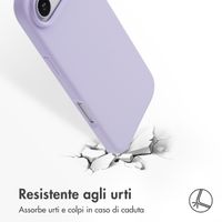 Accezz Cover in silicone liquido con MagSafe Apple iPhone Air - Viola