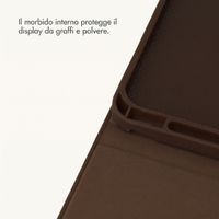 Selencia Custodia a libro Croco Apple iPad Air 11 pollici (2026) M4 / (2025) M3 / (2024) M2 / Air 5 (2022) / Air 4 (2020) - Choco Brown