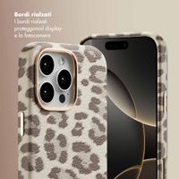 Selencia Cover Sabi Stampa pantera con MagSafe Apple iPhone 16 Pro Max - Soft Ivory