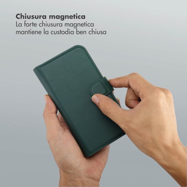 Selencia Libreria rimovibile Olyn con MagSafe Apple iPhone 16 - Verde