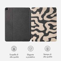 Selencia Cover per tablet Vivid Apple iPad 9 (2021) 10.2 pollici / iPad 8 (2020) 10.2 pollici / iPad 7 (2019) 10.2 pollici - Art Wave Black