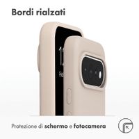 Accezz Cover in silicone liquido con MagSafe Google Pixel 11 / 11 Pro / 10 / 10 Pro - Stone