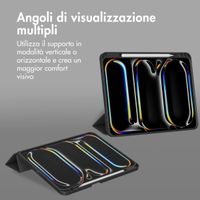 Accezz Cover a libro in silicone Smart Apple iPad Pro 11 (2025) M5 / (2024) M4 - Nero