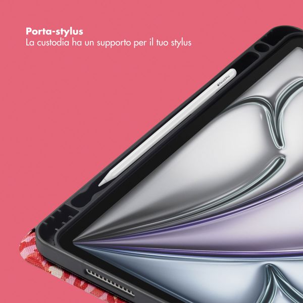 Selencia Cover per tablet Vivid Apple iPad Air 11 pollici (2026) M4 / (2025) M3 / (2024) M2 / Air 5 (2022) / Air 4 (2020) - Wild Spots Lipstick