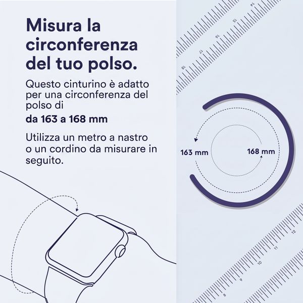 Apple Cinturino Solo intrecciato Apple Watch | 44/45/46/49 mm - Taglia 6 - Pride Edition