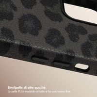 Selencia Cover Sabi Stampa pantera con MagSafe Apple iPhone 12 (Pro) - Midnight Black