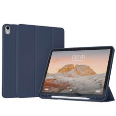 Accezz Cover a libro in silicone Smart Apple iPad Air 11 pollici (2026) M4 / (2025) M3 / (2024) M2 / Air 5 (2022) / Air 4 (2020) - Blu scuro