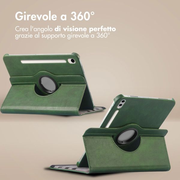 imoshion Cover Girevole a 360° Samsung Galaxy Tab S10 Plus / Tab S9 FE Plus / Tab S9 Plus - Verde