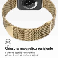 imoshion Cinturino milanese magnetico Apple Watch | 44/45/46/49 mm - Taglia M - Retro Gold