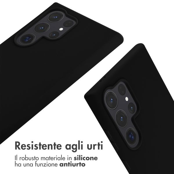 imoshion Cover in Silicone con Cordino Samsung Galaxy S24 Ultra - Nero