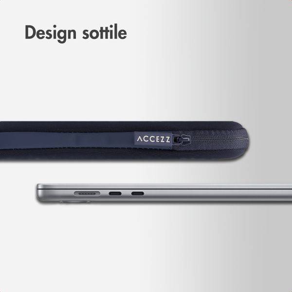 Accezz Cover per laptop 13-14 pollici - Laptopsleeve - Blu