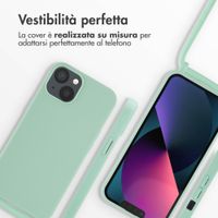 imoshion Cover in Silicone con Cordino Apple iPhone 13 - Menta verde