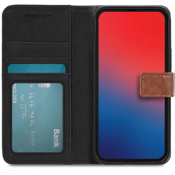 imoshion Cover a libro di Lusso Apple iPhone 13 Pro - Marrone