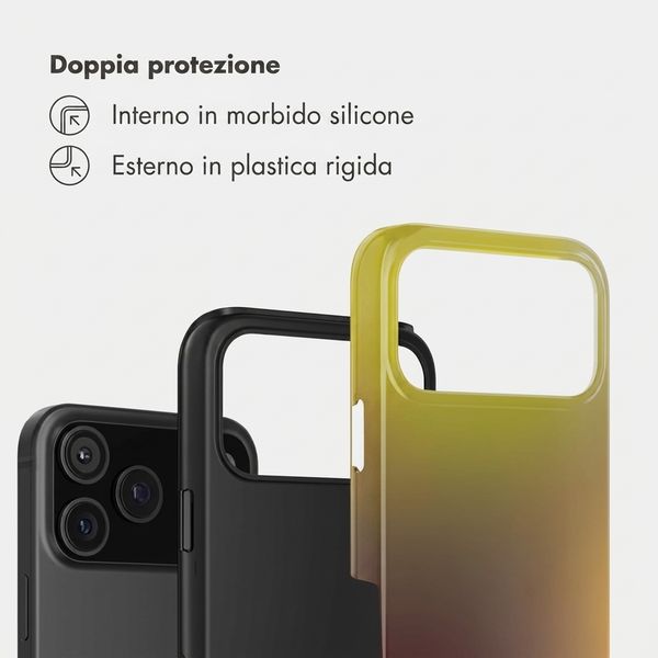 Selencia Cover Posteriore Vivid Apple iPhone 18 Pro Max / 17 Pro Max - Gradient Olive Dust