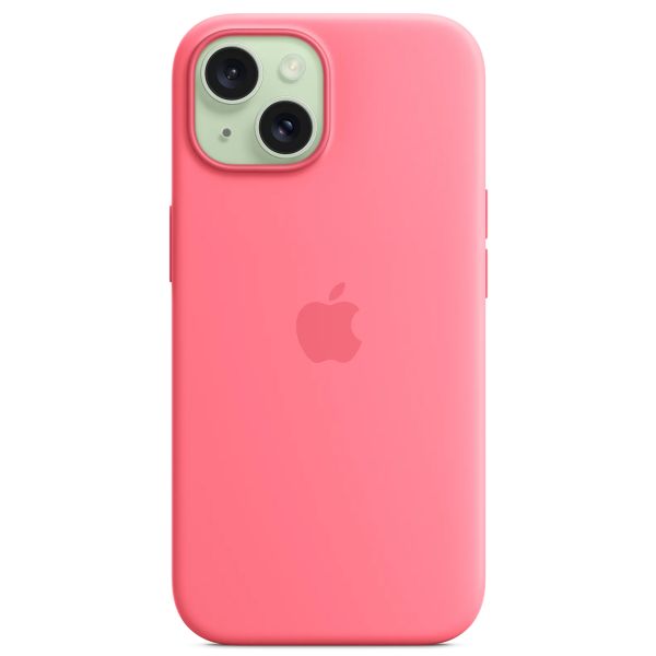 Apple Cover Posteriore in Silicone con MagSafe Apple iPhone 15 - Rosa