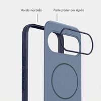 imoshion Cover posteriore Color con Thin MagSafe Ring Google Pixel 11 / 11 Pro / 10 / 10 Pro - Blu scuro
