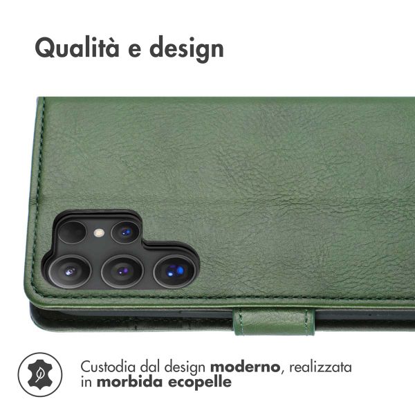 imoshion Cover a libro di Lusso Samsung Galaxy S25 Ultra - Verde