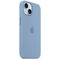 Apple Cover Posteriore in Silicone con MagSafe Apple iPhone 15 - Winter Blue