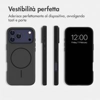 imoshion Cover posteriore Color con Thin MagSafe Ring Apple iPhone 17 Pro Max - Nero