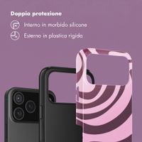 Selencia Cover Posteriore Vivid Apple iPhone 18 Pro Max - Wavy Swirl Pink Plum