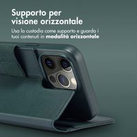 Accezz Cover in pelle 2 in 1 con MagSafe Apple iPhone 15 Pro Max - Cedar Green