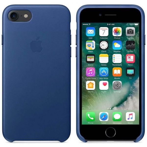 Apple Cover in pelle Apple iPhone SE (2022 / 2020) / 8 / 7 / 6(s) - Sapphire