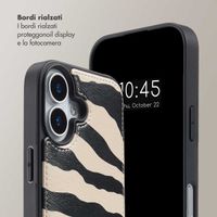 Selencia Cover per telefono Nova con cordino e portacarte Apple iPhone 17 - Zazzy Zebra