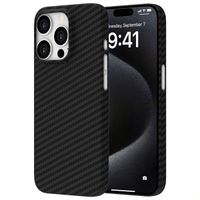 Accezz Cover MagSafe Kevlar® Apple iPhone 15 Pro Max - Nero