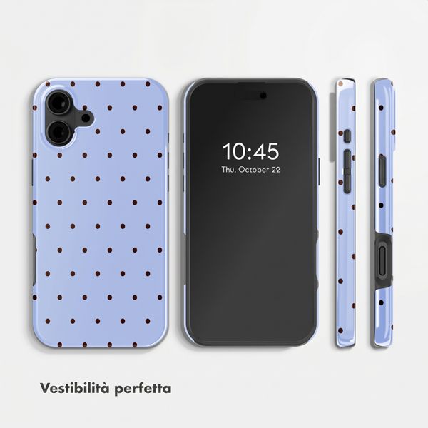 Selencia Cover Posteriore Vivid Apple iPhone 16 - Happy Dots Digital Sky