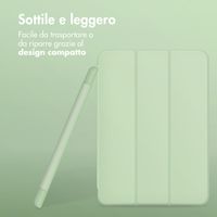 Accezz Cover a libro in silicone Smart Samsung Galaxy Tab A9 Plus - Verde chiaro