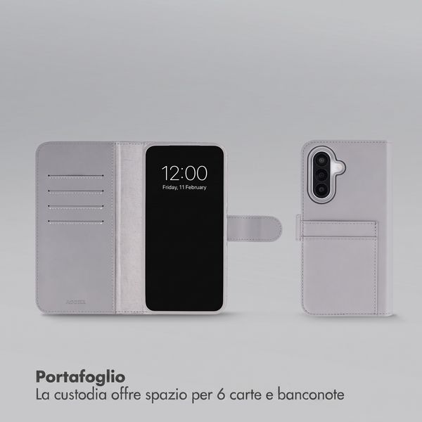 Accezz Cover a libro Edge rimovibile con MagSafe Samsung Galaxy A27 (5G) - Grigio