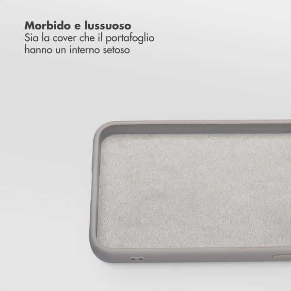 Selencia Libreria rimovibile Olyn con MagSafe Samsung Galaxy S25 / S24 - Grigio
