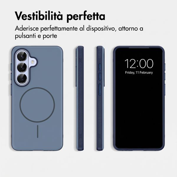 imoshion Cover posteriore Color con Thin MagSafe Ring Samsung Galaxy S26 - Blu scuro