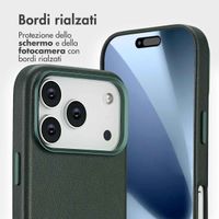 Accezz Cover in pelle 2 in 1 con MagSafe Apple iPhone 17 Pro - Cedar Green