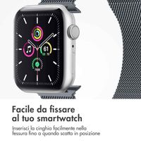 imoshion Cinturino milanese magnetico Apple Watch | 38/40/41/42 mm - Taglia M - Grigio scuro