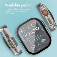 imoshion Cover rigida integrale lucida Apple Watch Ultra / Ultra 2 / Ultra 3 - 49 mm - Argento