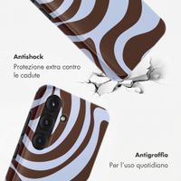 Selencia Cover posteriore Vivid con MagSafe Samsung Galaxy S25 - Dream Swirl Chocolate