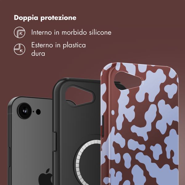 Selencia Cover posteriore Vivid con MagSafe Apple iPhone 17e / 16e - Moo'd Lavender Glow