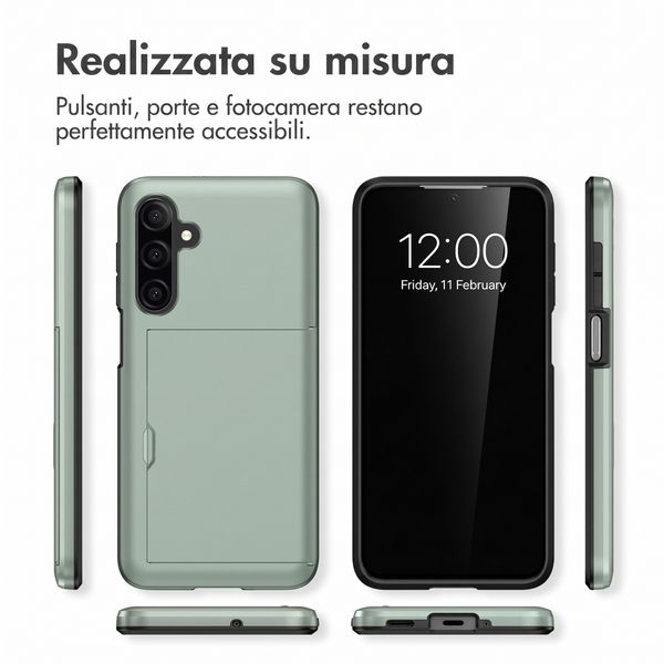 imoshion Cover Posteriore con Porta Carte Samsung Galaxy A27 (5G) - Verde
