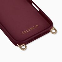 Selencia Cover posteriore Rivièra con MagSafe con ganci rimovibili Apple iPhone 16 - Bold Burgundy