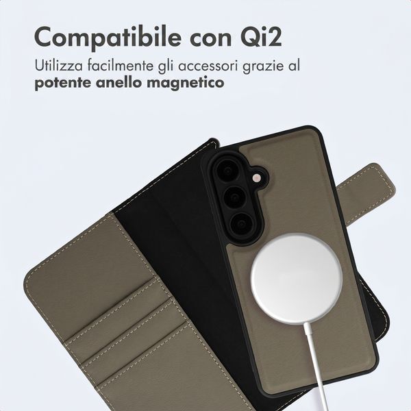 imoshion Cover a libro di lusso 2-in-1 rimovibile Samsung Galaxy S26 - Verde