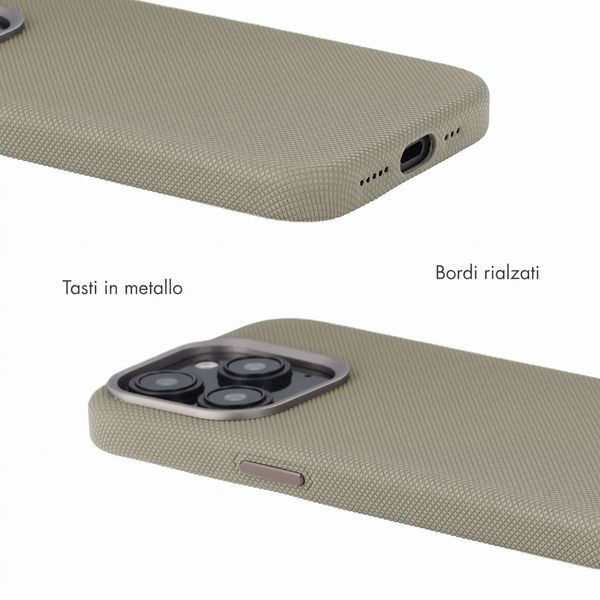 Accezz Cover Mesh con MagSafe Apple iPhone 16 Pro - Grigio scuro