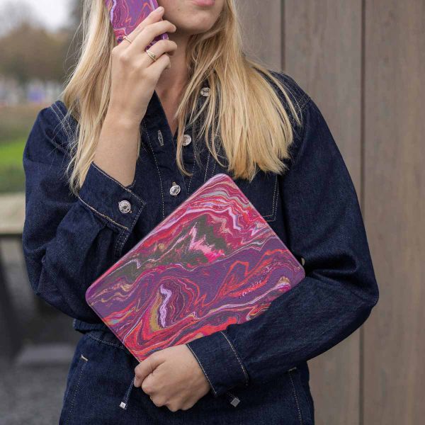 Selencia Cover per tablet Vivid Samsung Galaxy Tab A9 Plus - Marble Plum