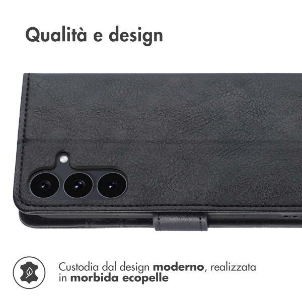 imoshion Cover a libro di Lusso Samsung Galaxy S25 FE - Nero
