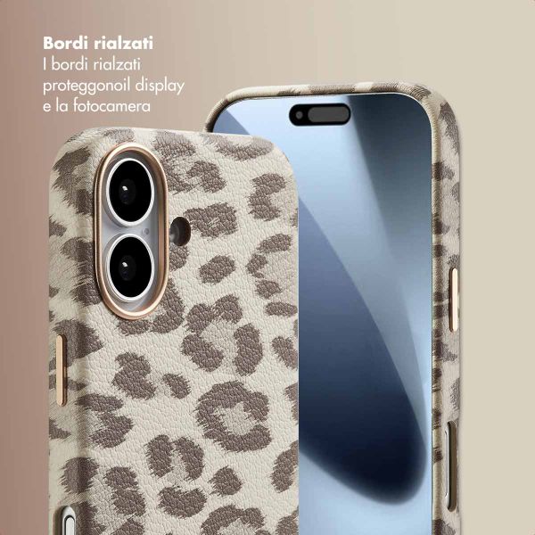 Selencia Cover Sabi Stampa pantera con MagSafe Apple iPhone 17 - Soft Ivory
