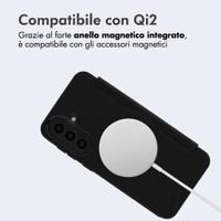 imoshion Bookcase trasparente con MagSafe Samsung Galaxy A57 (5G) - Nero