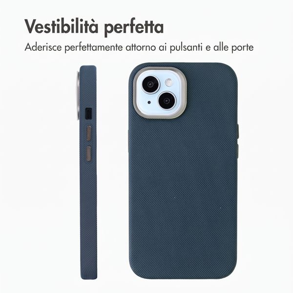 Accezz Cover Mesh con MagSafe Apple iPhone 15 - Blu scuro