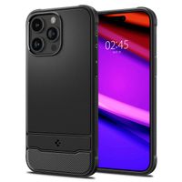 Spigen Cover Rugged Armor con MagSafe Apple iPhone 15 Pro Max - Nero