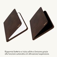 Selencia Custodia a libro Croco Apple iPad Air 11 pollici (2026) M4 / (2025) M3 / (2024) M2 / Air 5 (2022) / Air 4 (2020) - Choco Brown