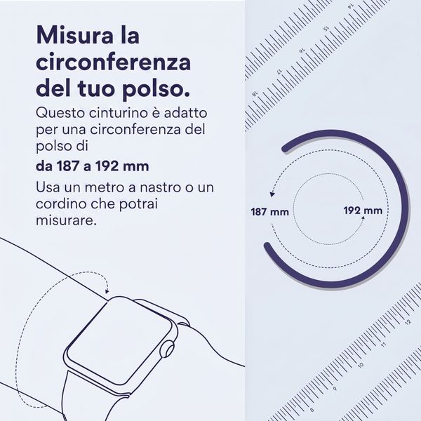 Apple Cinturino Solo intrecciato Apple Watch | 44/45/46/49 mm - Taglia 10 - Atlantic Blue